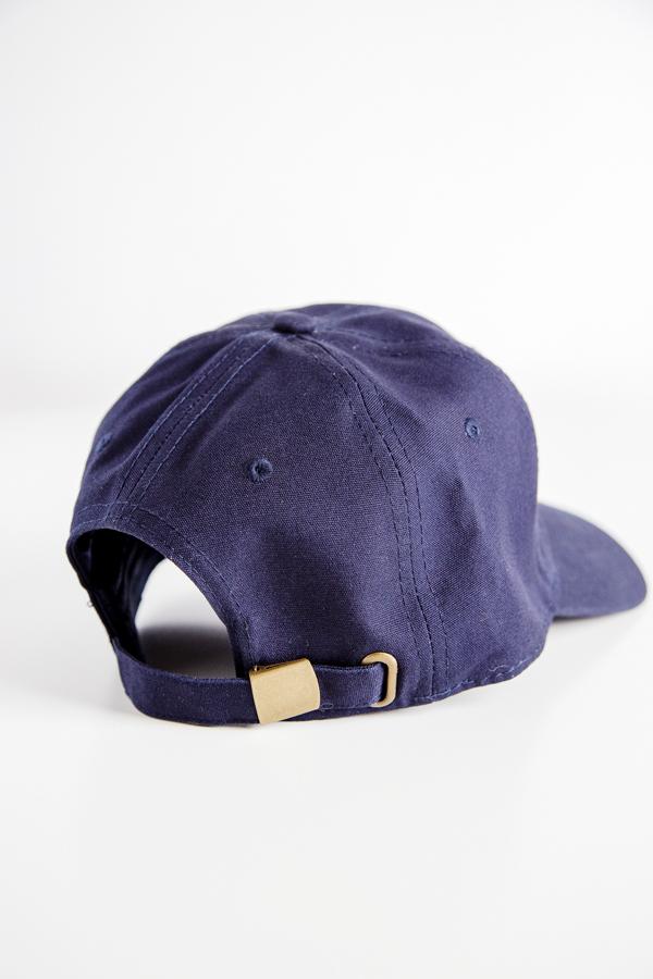 Navy Blue Satin-Lined Baseball Hat