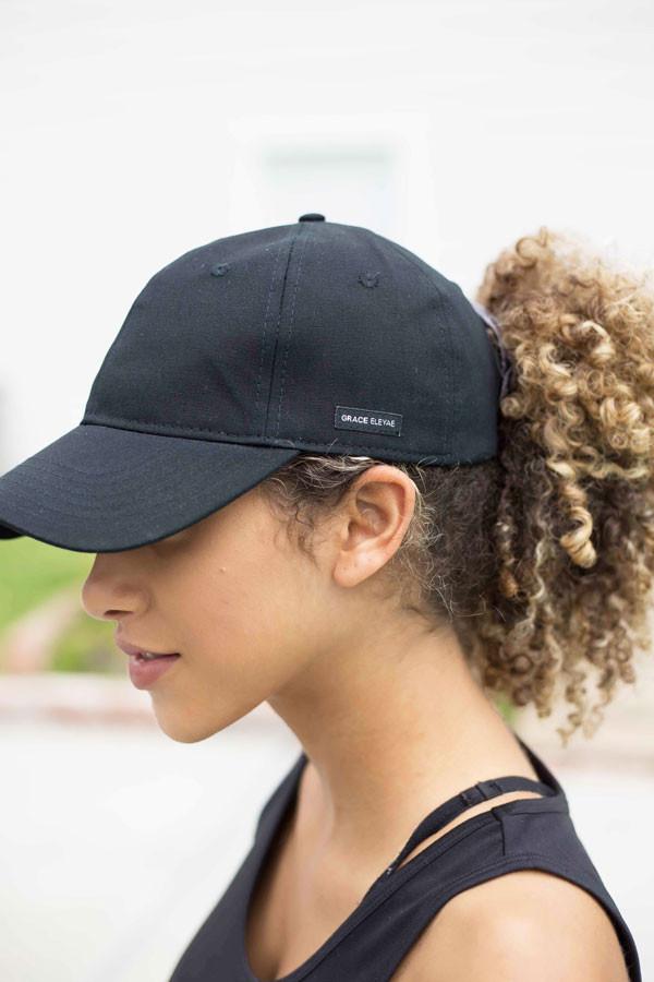 Black Satin-Lined Baseball Hat
