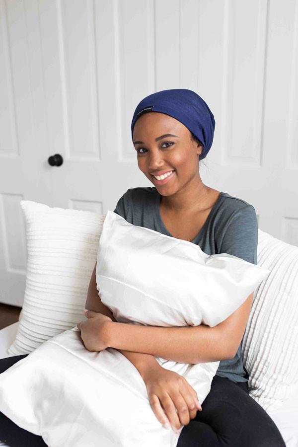 The Slap (Satin-lined cap) - Navy