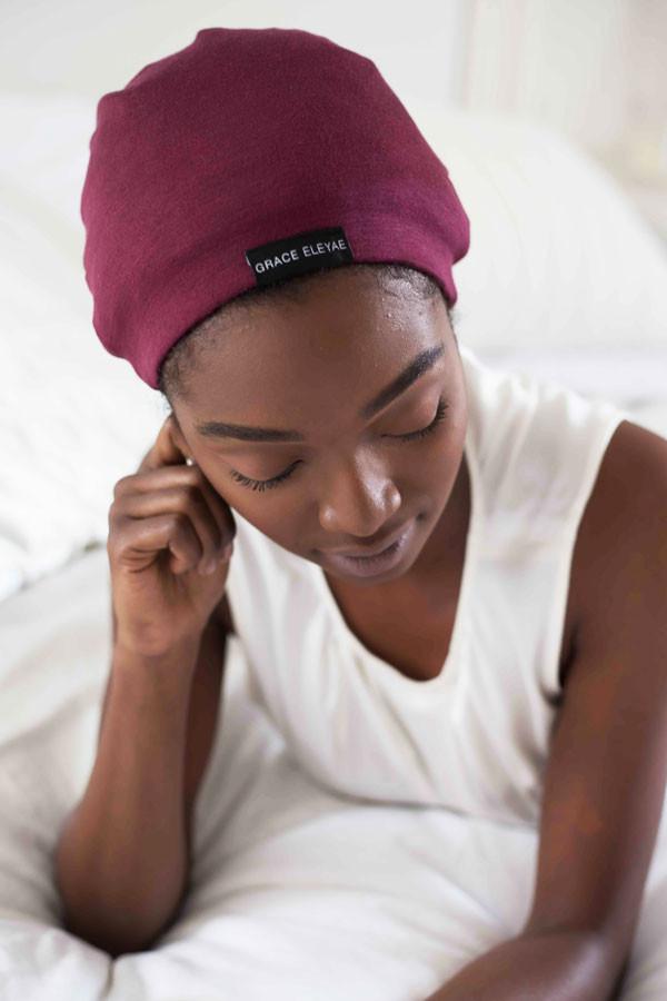 The Slap (Satin-lined cap) - Wine Red